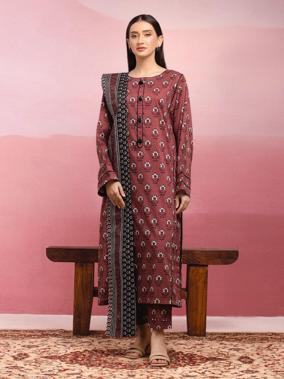 EDENROBE |3| PCS UNSTITCHED