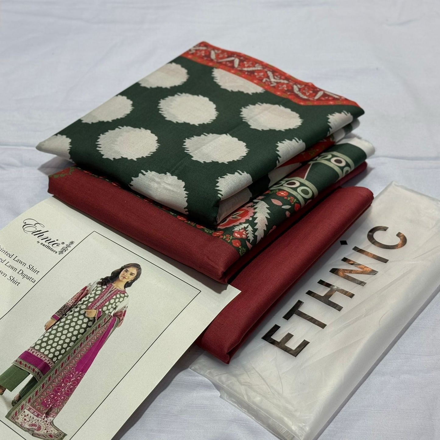 ETHNIC |3| PCS LAWN UNSTITCH