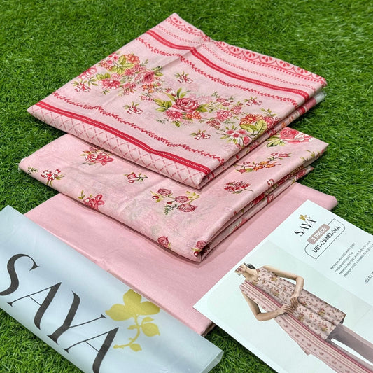 SAYA |3| PCS LAWN UNSTITCH