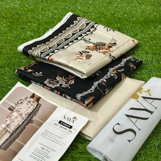 SAYA |3| PCS LAWN UNSTITCH