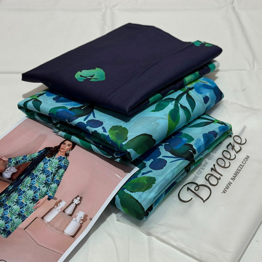BAREEZE |3| PCS LAWN UNSTITCH