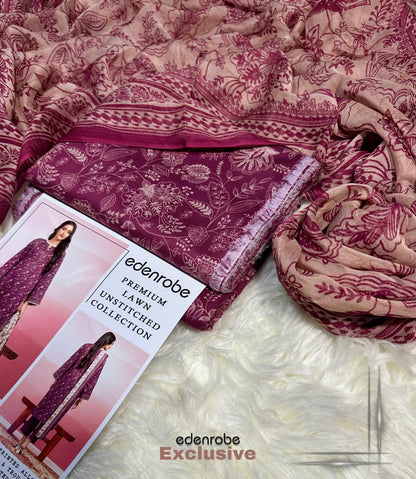 EDENROBE |3| PCS UNSTITCHED