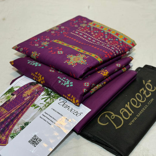 BAREEZE |3| PCS LAWN UNSTITCH