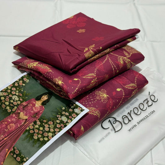 BAREEZE |3| PCS LAWN UNSTITCH