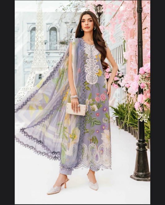 MARIA B |3| PCS LAWN UNSTITCHED