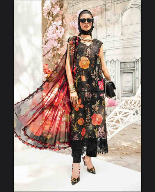 MARIA B |3| PCS LAWN UNSTITCHED