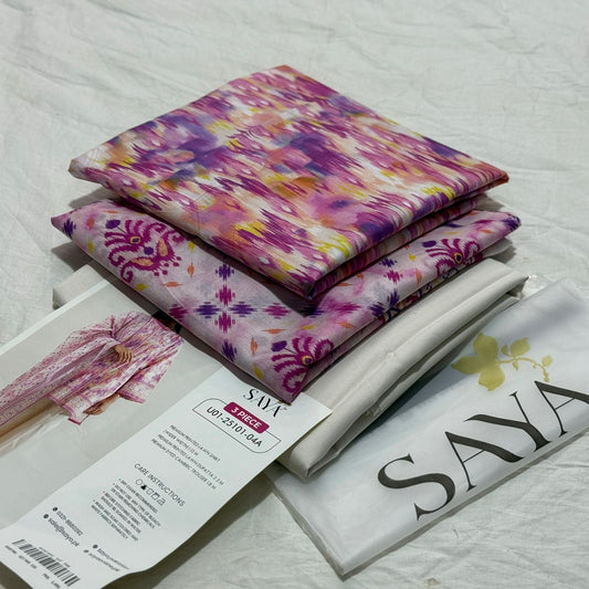 SAYA |3| PCS LAWN UNSTITCH