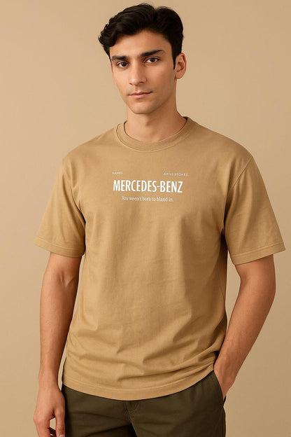 MERCEDES BENZ BEIGE T-SHIRT