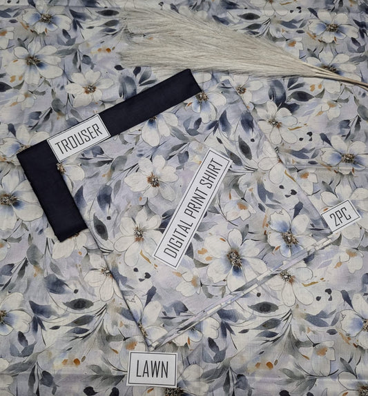 PRINTED LAWN |2| PCS UNSTITCHED
