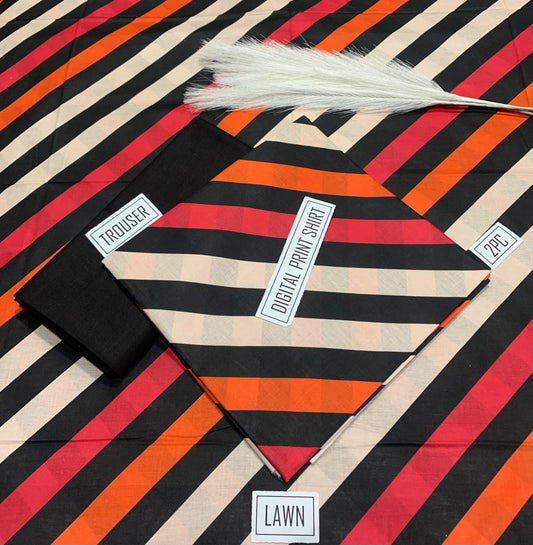 PRINTED LAWN |2| PCS UNSTITCHED