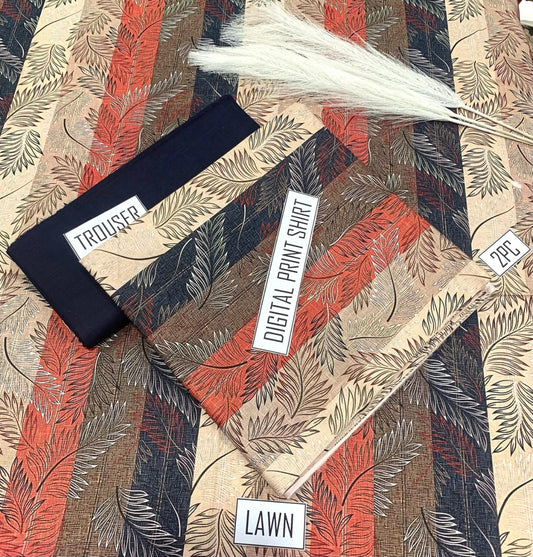 PRINTED LAWN |2| PCS UNSTITCHED