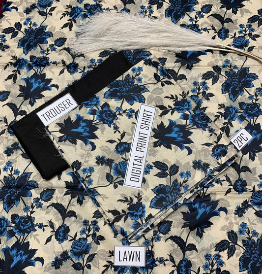 PRINTED LAWN |2| PCS UNSTITCHED